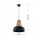 Pakabinamas šviestuvas CASCO juodas - 4 - 54,50 €