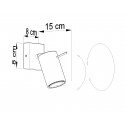 Sieninis šviestuvas RING 1 pilkas - 4 - 19,05 €