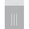 Pakabinamas šviestuvas PASTELO 3 baltas - 2 - 59,24 €
