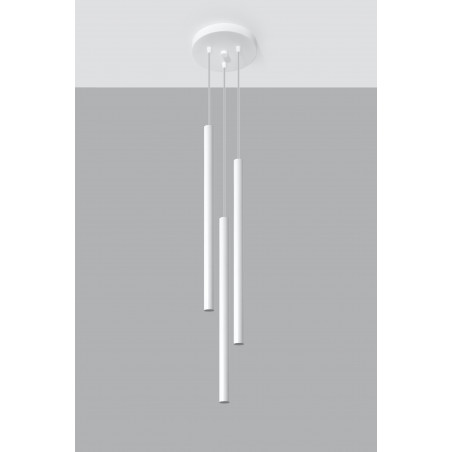 Pakabinamas šviestuvas PASTELO 3P baltas - 2 - 58,44 €