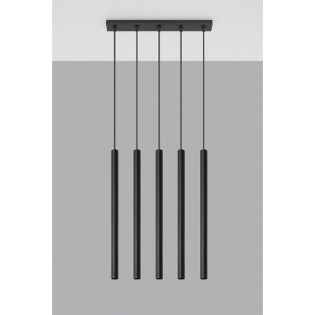 Pakabinamas šviestuvas PASTELO 5 juodas - 2 - 92,14 €