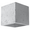 Sieninis šviestuvas QUAD beton