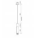 Pakabinamas šviestuvas PABLO baltas - 2 - 34,88 €