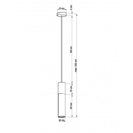 Pakabinamas šviestuvas PABLO baltas - 2 - 34,88 €