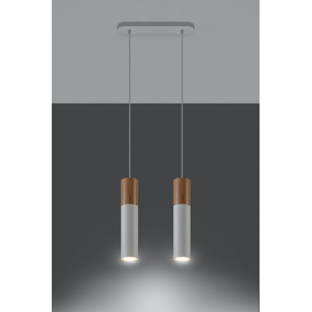 Pakabinamas šviestuvas PABLO 2 baltas - 3 - 64,76 €