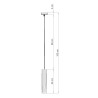 Pakabinamas šviestuvas LINO - 2 - 30,30 €