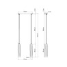 Pakabinamas šviestuvas LINO 2 - 2 - 59,52 €