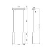 Pakabinamas šviestuvas BORGIO 2 juodas - 2 - 72,75 €