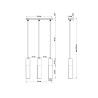Pakabinamas šviestuvas BORGIO 3 juodas - 2 - 104,62 €
