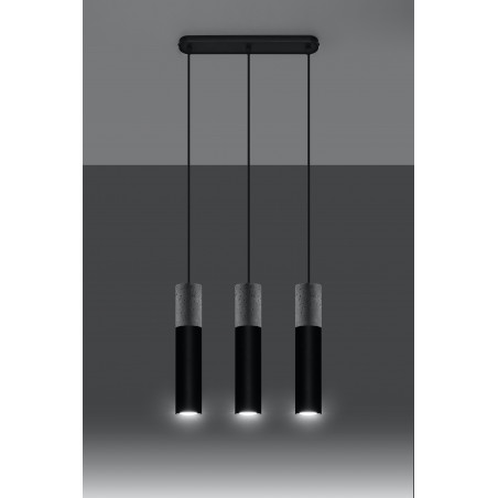 Pakabinamas šviestuvas BORGIO 3 juodas - 3 - 104,62 €
