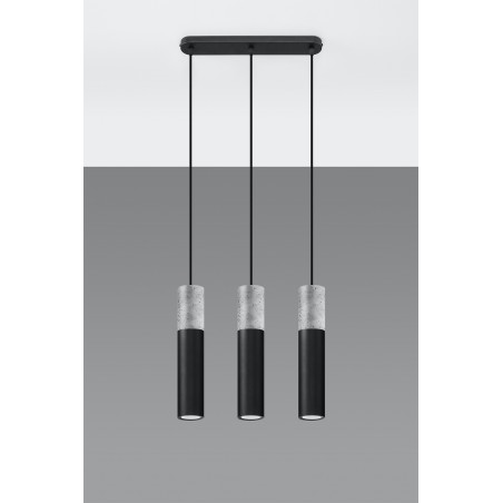 Pakabinamas šviestuvas BORGIO 3 juodas - 4 - 104,62 €