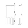 Pakabinamas šviestuvas LUVO 3 - 2 - 98,80 €