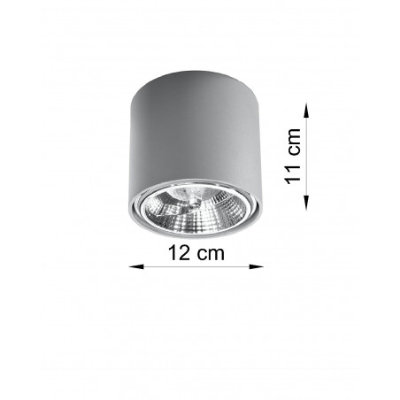Plafonas TIUBE pilkas - 3 - 25,89 €