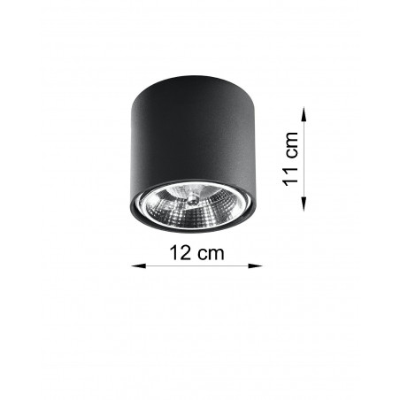 Plafonas TIUBE juodas - 3 - 25,89 €