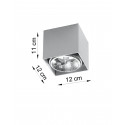Plafonas BLAKE pilkas - 3 - 25,89 €