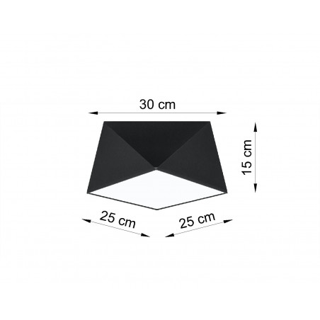 Plafonas HEXA 25 juodas - 3 - 46,81 €