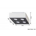 Plafonas MONO 4 baltas - 5 - 47,86 €
