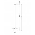 Pakabinamas šviestuvas TULIP baltas - 2 - 48,82 €