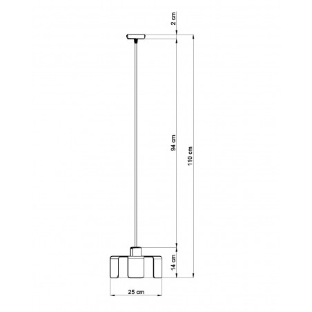Pakabinamas šviestuvas TULIP baltas - 2 - 48,82 €