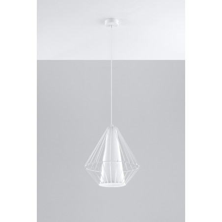 Pakabinamas šviestuvas DEMI baltas - 2 - 49,46 €