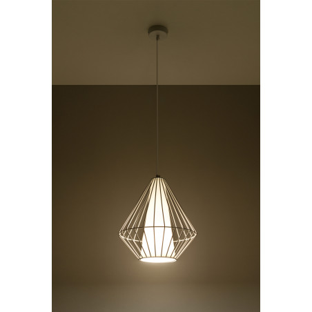 Pakabinamas šviestuvas DEMI baltas - 3 - 49,46 €