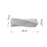 Sieninis šviestuvas SIGMA betono - 2 - 49,82 €