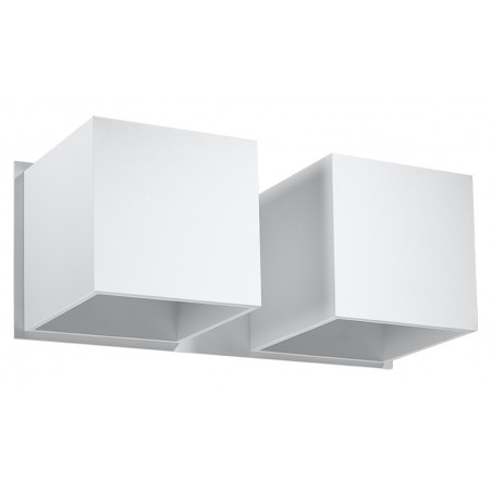 Sieninis šviestuvas QUAD 2 baltas - 1 - 49,82 €