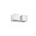 Sieninis šviestuvas QUAD 2 baltas - 2 - 49,82 €