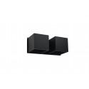 Sieninis šviestuvas QUAD 2 juodas - 2 - 49,82 €