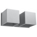 Sieninis šviestuvas QUAD 2 pilkas - 1 - 49,82 €