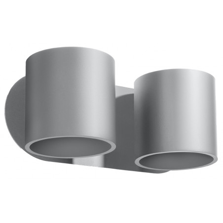 Sieninis šviestuvas ORBIS 2 pilkas - 1 - 49,82 €