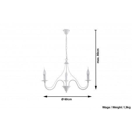 Sietynas MINERWA 3 baltas - 4 - 50,51 €
