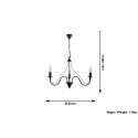 Sietynas MINERWA 3 juodas - 5 - 50,51 €