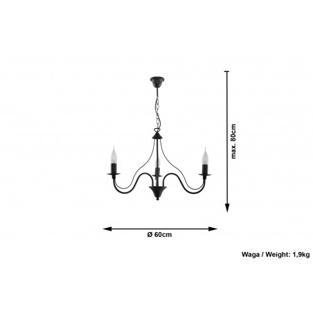 Sietynas MINERWA 3 juodas - 5 - 50,51 €