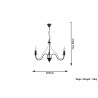 Sietynas MINERWA 3 juodas - 5 - 50,51 €
