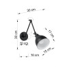 Sieninis šviestuvas STARK SHADE juodas - 3 - 50,82 €