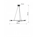 Pakabinamas šviestuvas ASTRAL 3 juodas - 2 - 51,55 €