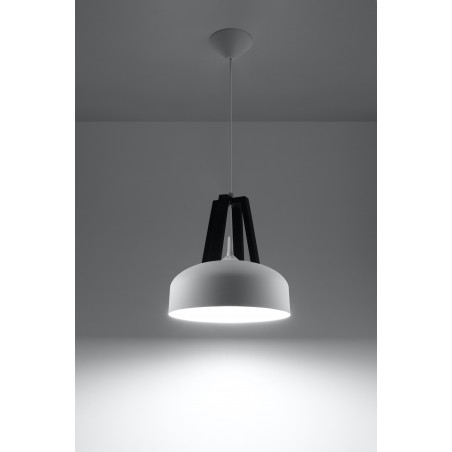 Pakabinamas šviestuvas CASCO baltas/juodas - 2 - 54,50 €