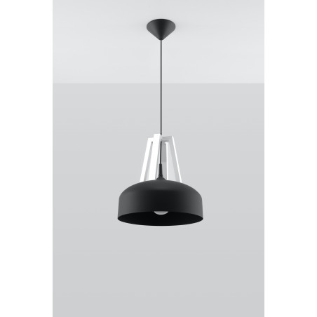 Pakabinamas šviestuvas CASCO juodas/baltas - 3 - 54,50 €