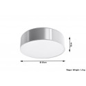 Plafonas ARENA 35 pilkas - 5 - 55,54 €