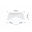 Plafonas HEXA 35 baltas - 2 - 57,80 €