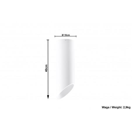 Plafonas PENNE 40 baltas - 5 - 59,16 €