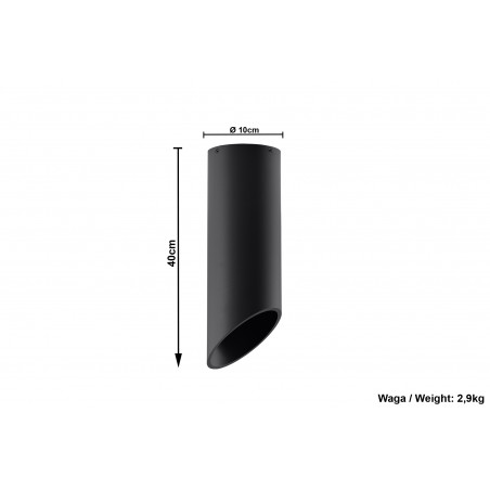 Plafonas PENNE 40 juodas - 6 - 59,16 €