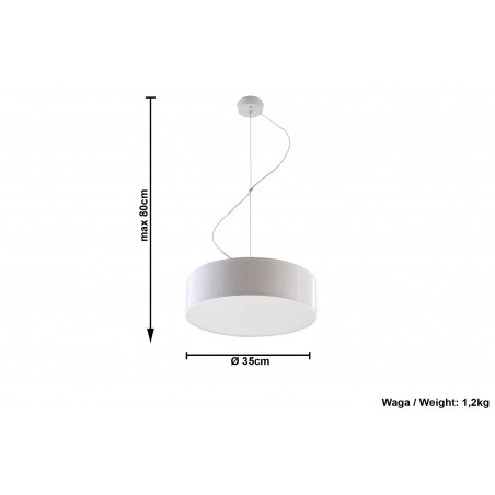 Pakabinamas šviestuvas ARENA 35 baltas - 5 - 59,98 €