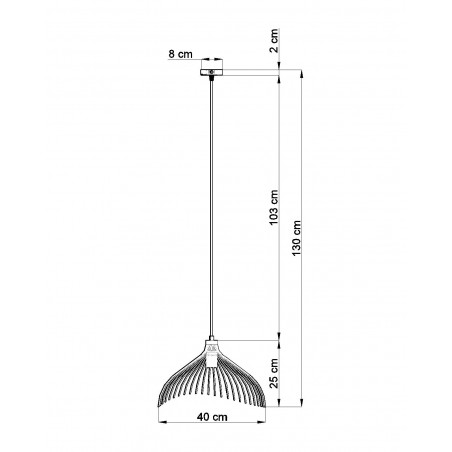Pakabinamas šviestuvas UMB baltas - 2 - 62,77 €