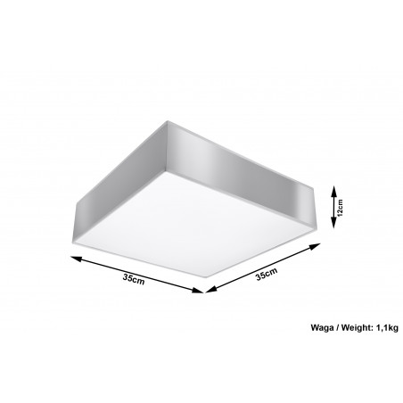 Plafonas HORUS 35 pilkas - 4 - 63,50 €