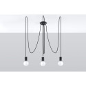 Pakabinamas šviestuvas EDISON 3 juodas - 2 - 66,86 €