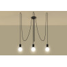 Pakabinamas šviestuvas EDISON 3 juodas - 3 - 66,86 €