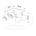 Lubinis šviestuvas OCULARE 4 baltas - 4 - 67,94 €