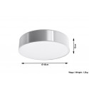 Plafonas ARENA 45 pilkas - 5 - 70,39 €
